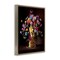 Stupell Industries Bouquet in Dog Vase Framed Floater Canvas Wall Art Design by Reinders